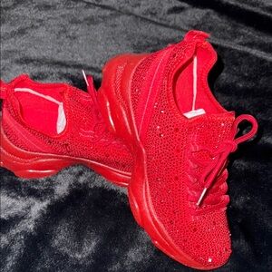 Sparkling Red Women's Sneakers